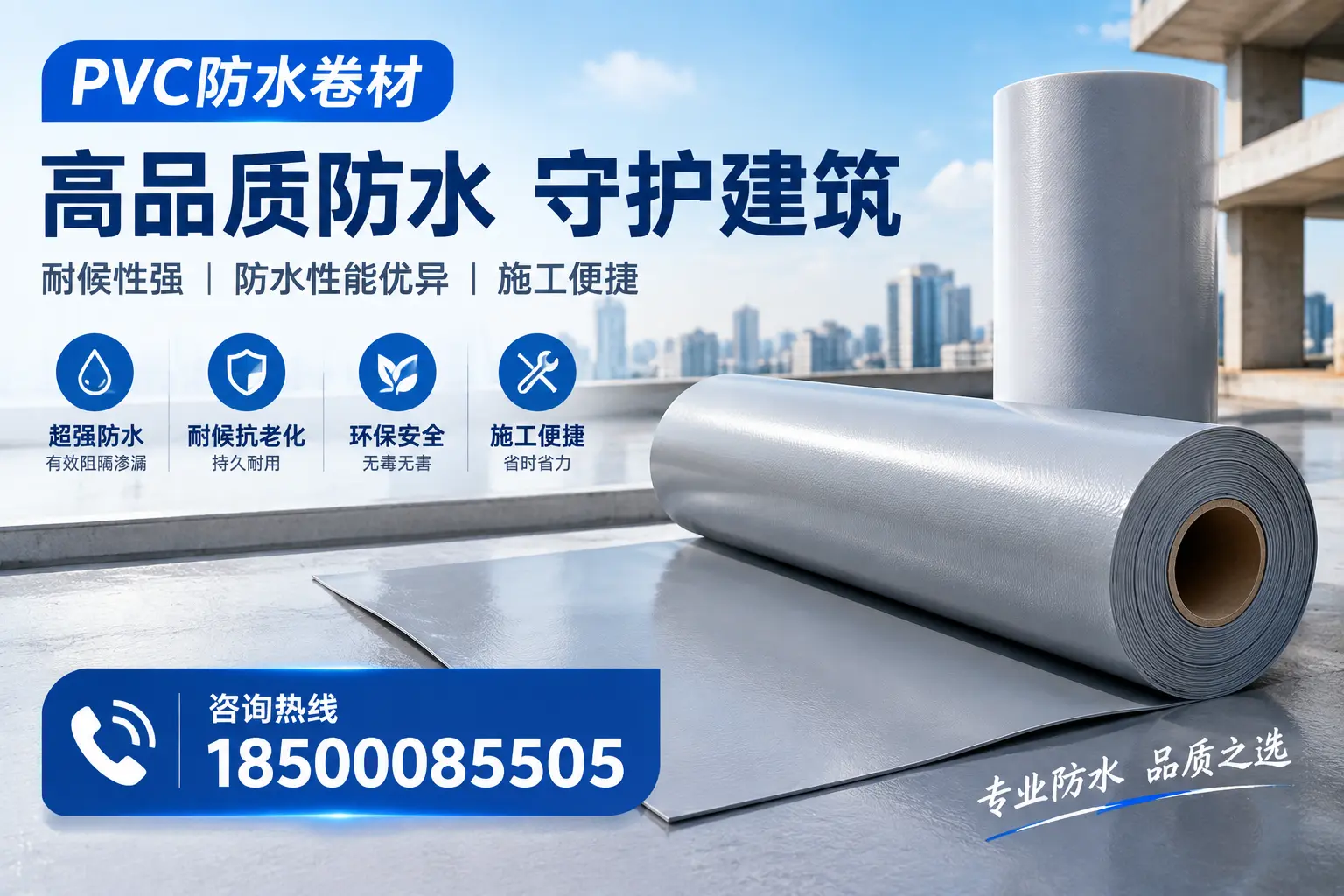 PVC防水卷材的防水效果评测，适合安庆的科学依据